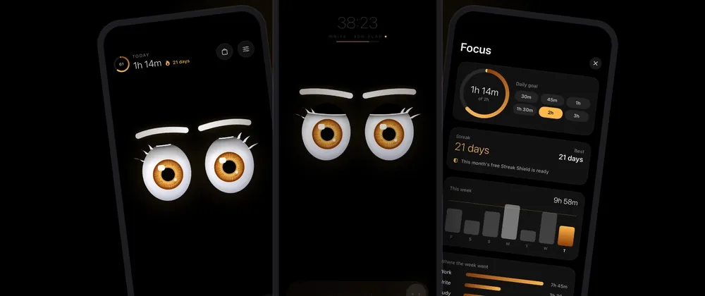 Making two cartoon eyes feel alive: springs, saccades and blinks in SwiftUI