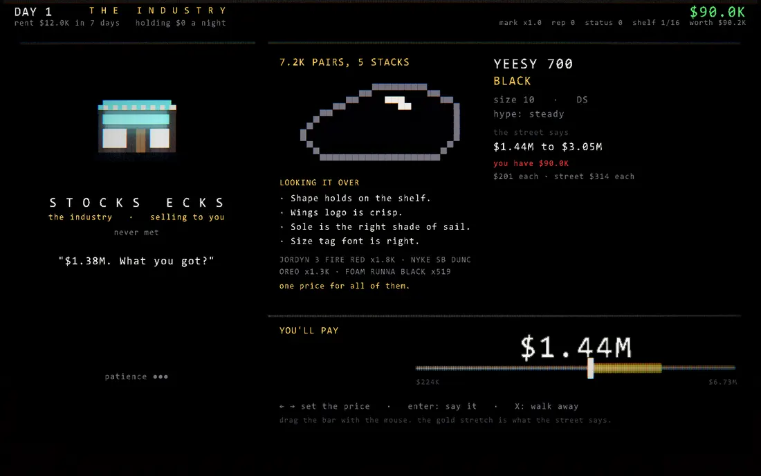 Game UI I built